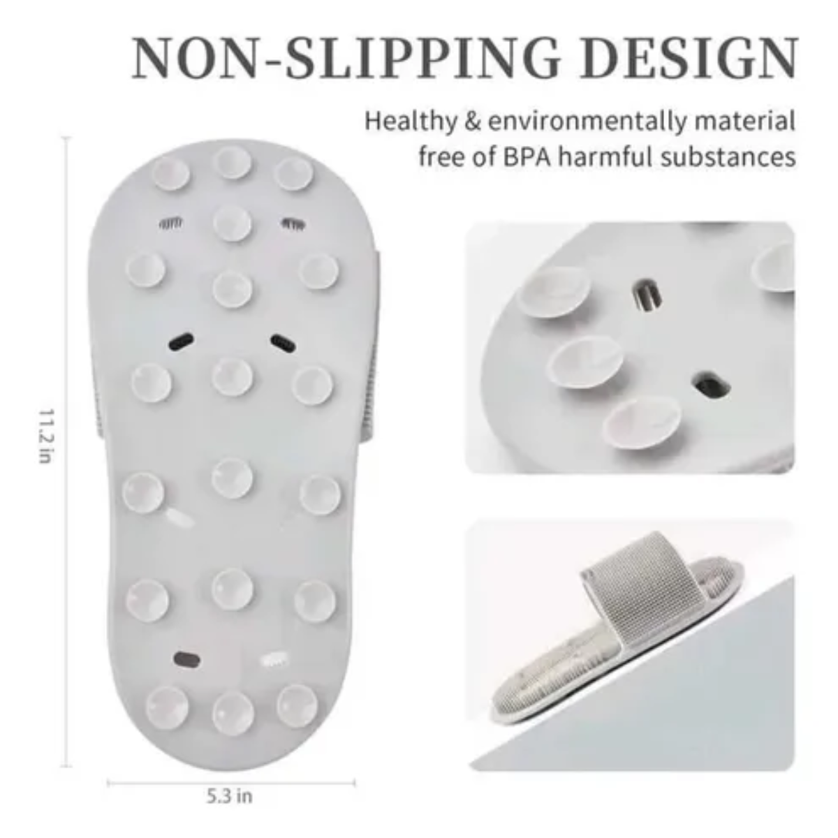 Miniatura 4 de Limpiador Pies Ducha Con Ventosas